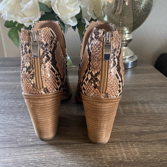 Steve Madden Snake Print Booties - Picture 4 of 8